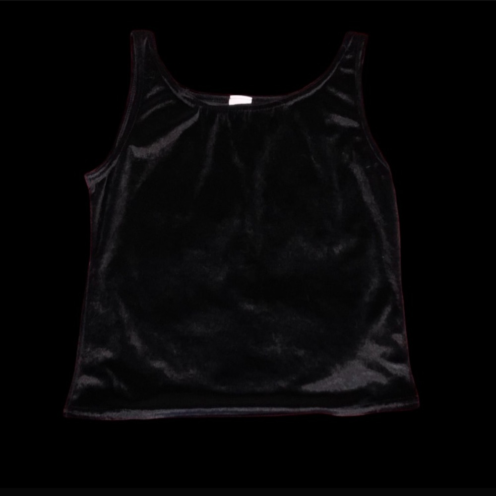 VTG black velvet tank